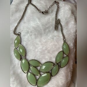 Pretty‎ in Green Bib Necklace